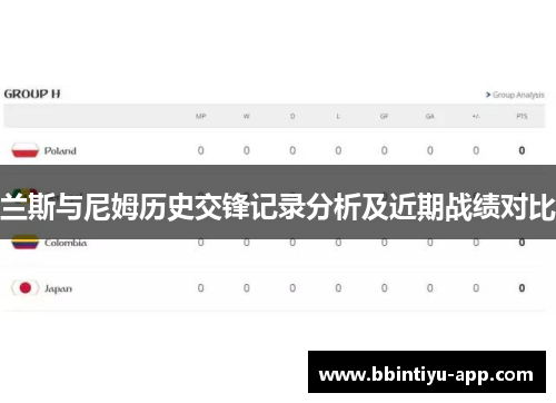 兰斯与尼姆历史交锋记录分析及近期战绩对比